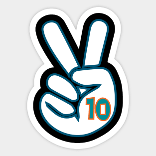 Peace T. Hill #10 Miami Sticker